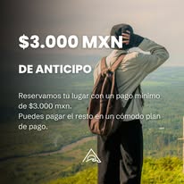 Anticipo de 3,000 MXN