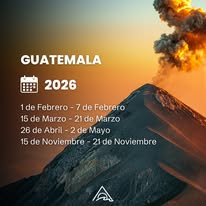 Volcán en Guatemala